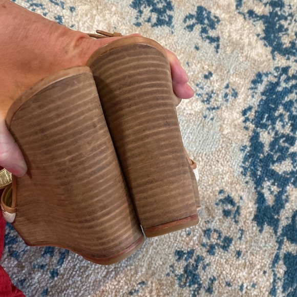 Coach Gold Hanson Jeweled Wedges - Picture 6 of 7